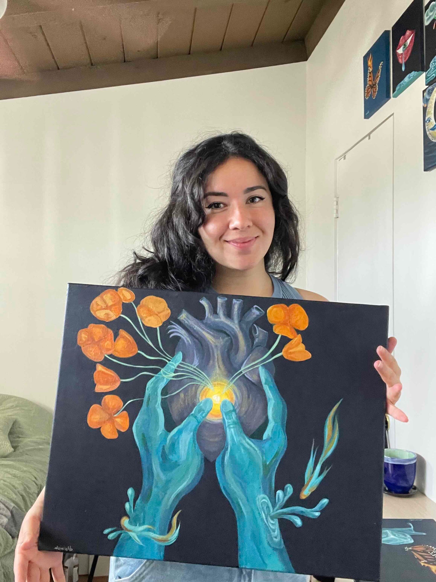 Sacred Hands 16"x20" Original Painting